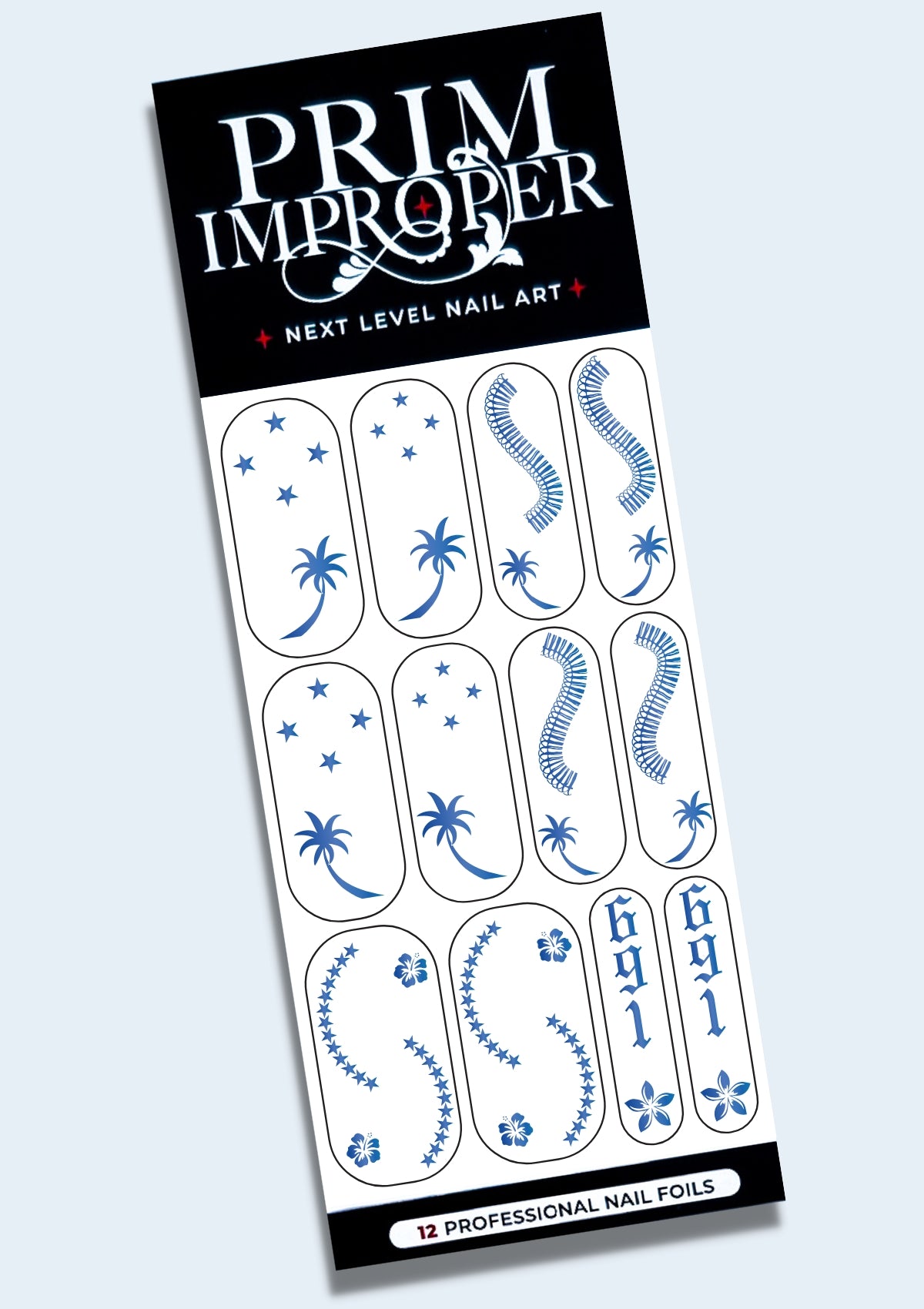 MICRONESIAN NAIL FOILS | CHUUK | BLUE