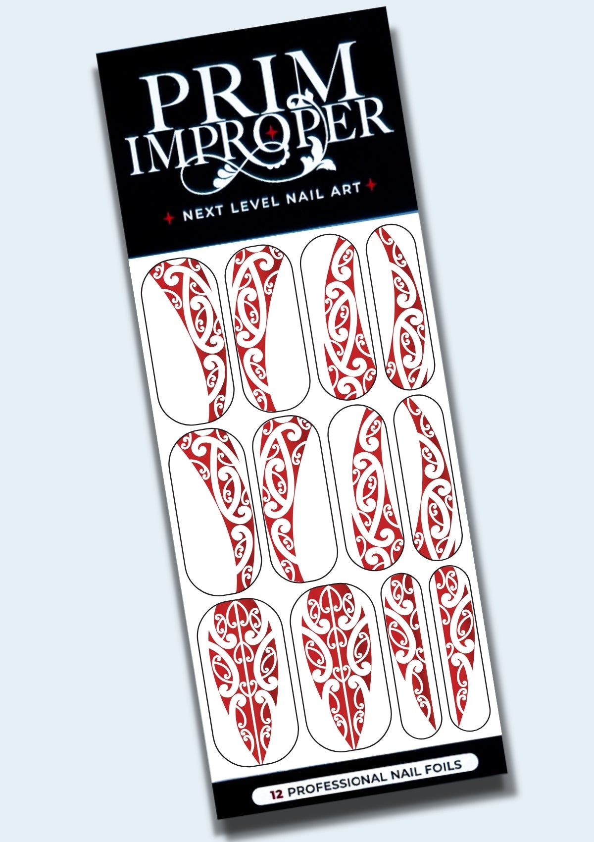 MĀORI NAIL FOILS | HINEMOANA | RED