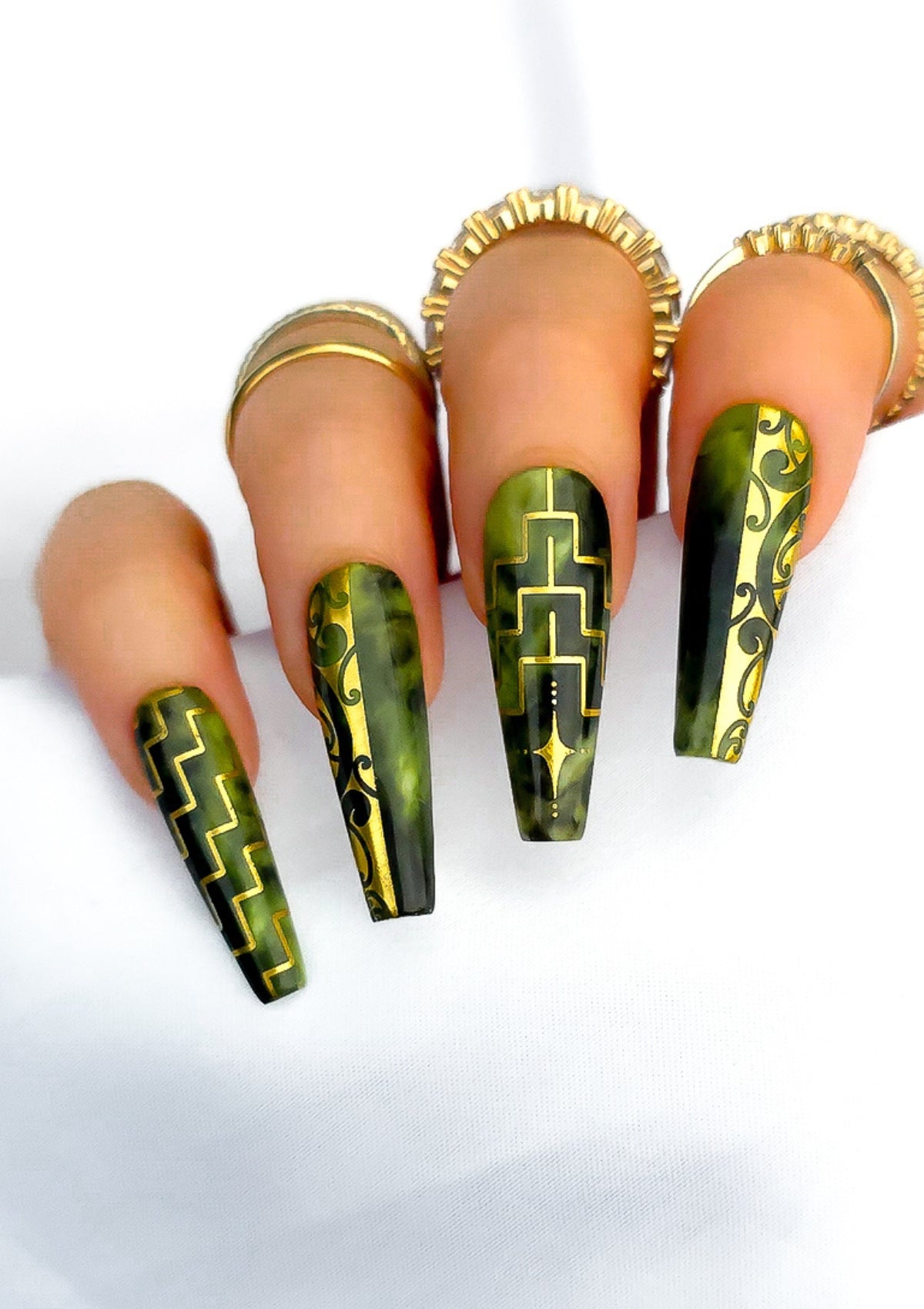 POUNAMU NAIL TRANSFER TATTOOS | LIGHT