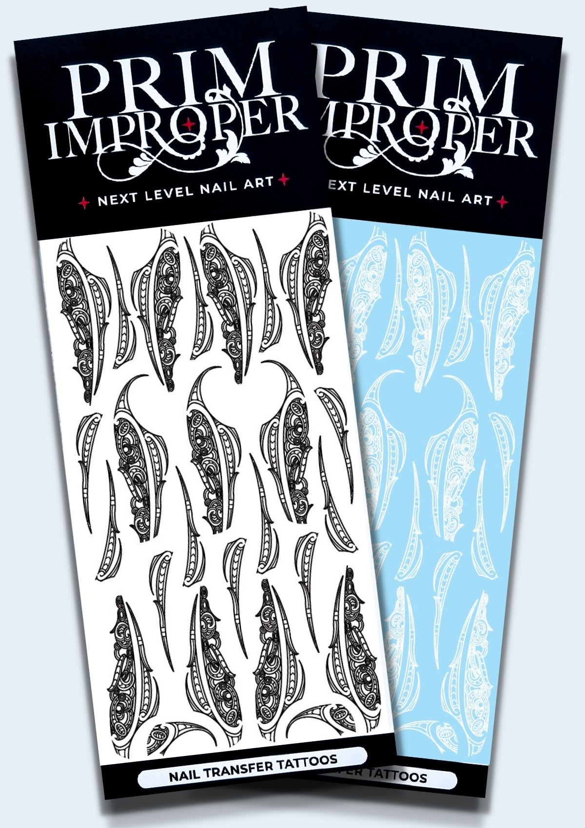 MĀORI NAIL TRANSFER TATTOOS | NGĀ MOEMOEĀ O WHAKARURU | BLACK & WHITE