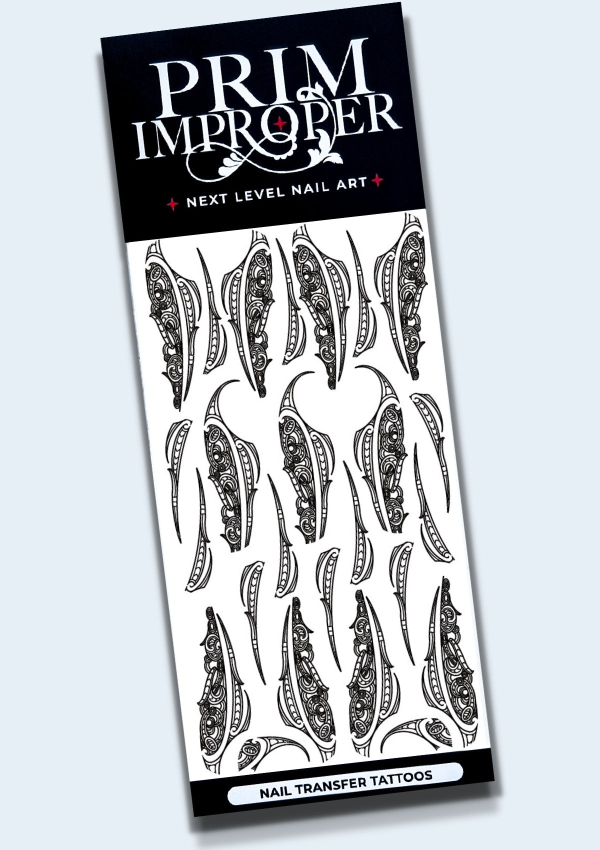 MĀORI NAIL TRANSFER TATTOOS | NGĀ MOEMOEĀ O WHAKARURU | BLACK & WHITE