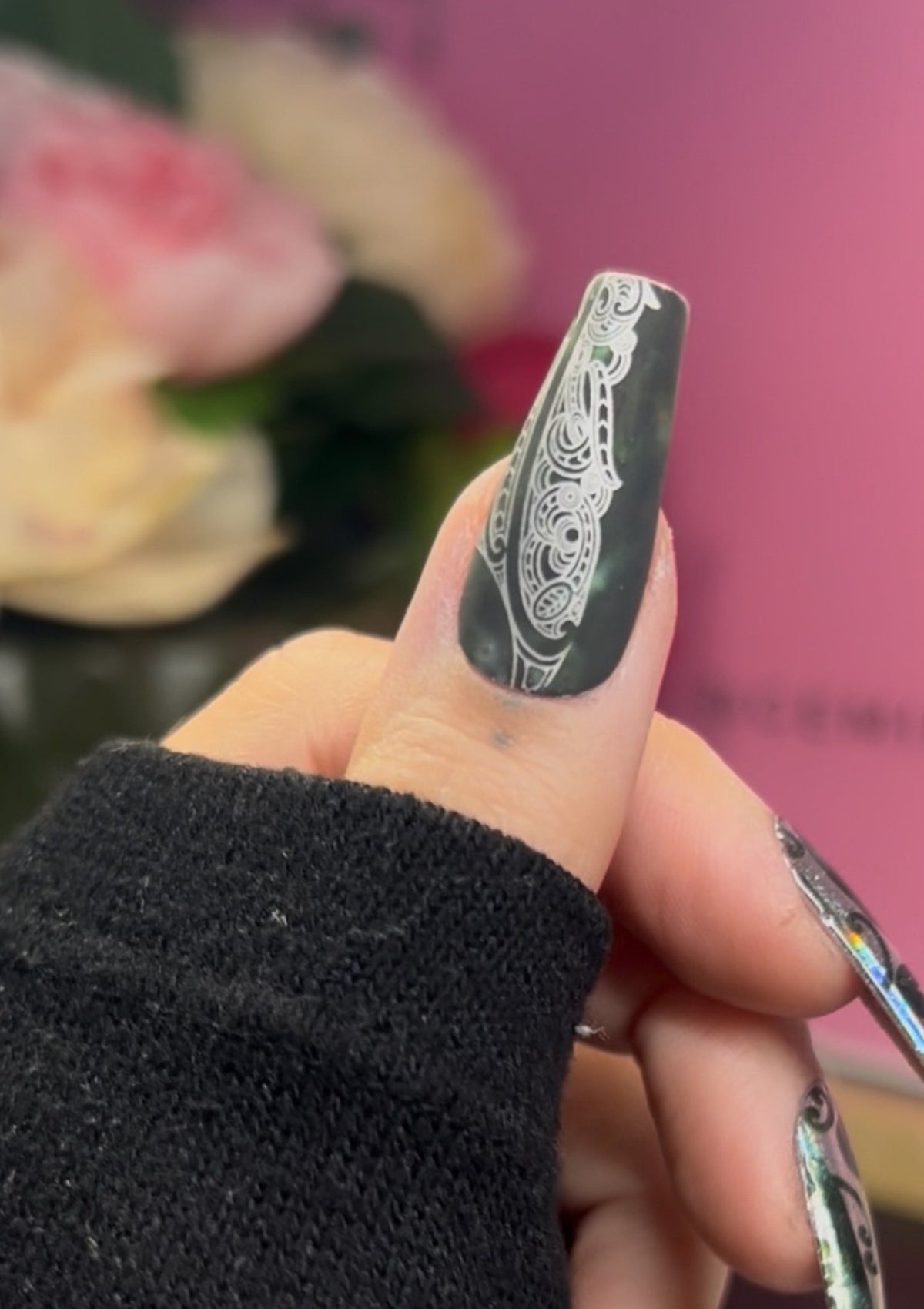 MĀORI NAIL FOILS | NGĀ MOEMOEĀ O WHAKARURU | BRUSHED SILVER