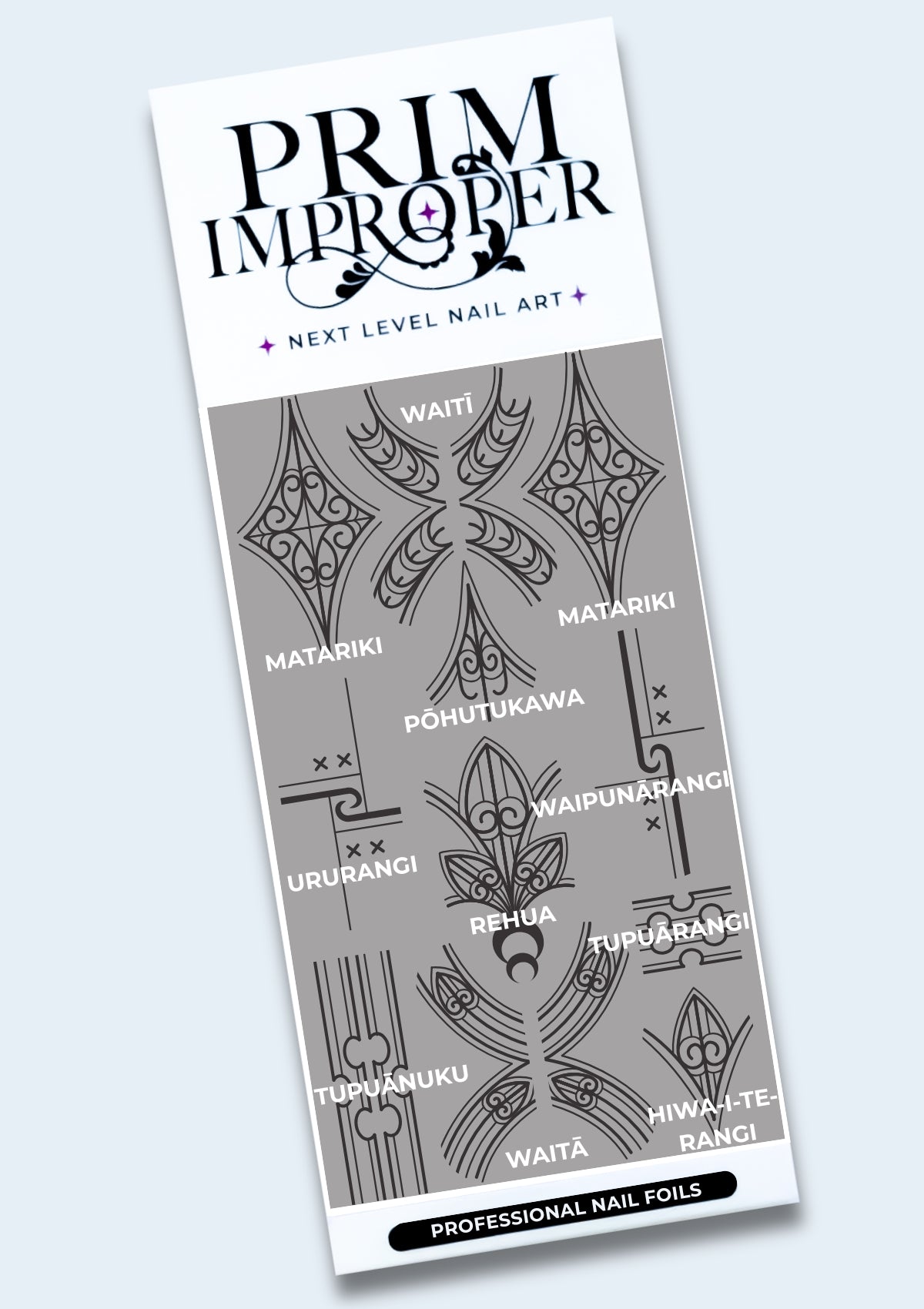 MĀORI NAIL TRANSFER TATTOOS | NGĀ WHETŪ O MATARIKI | BLACK & WHITE