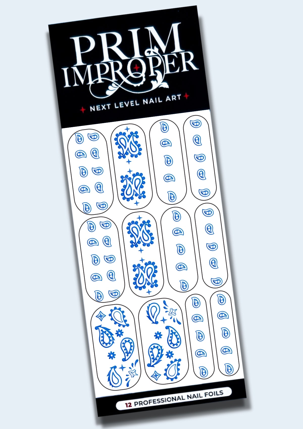 NAIL FOILS | PAISLEY PRINT | BLUE