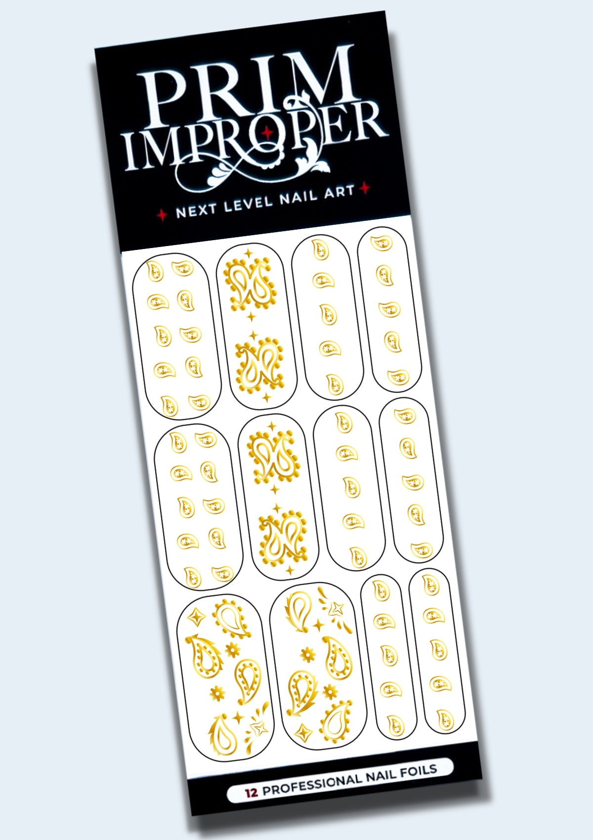 NAIL FOILS | PAISLEY PRINT | GOLD