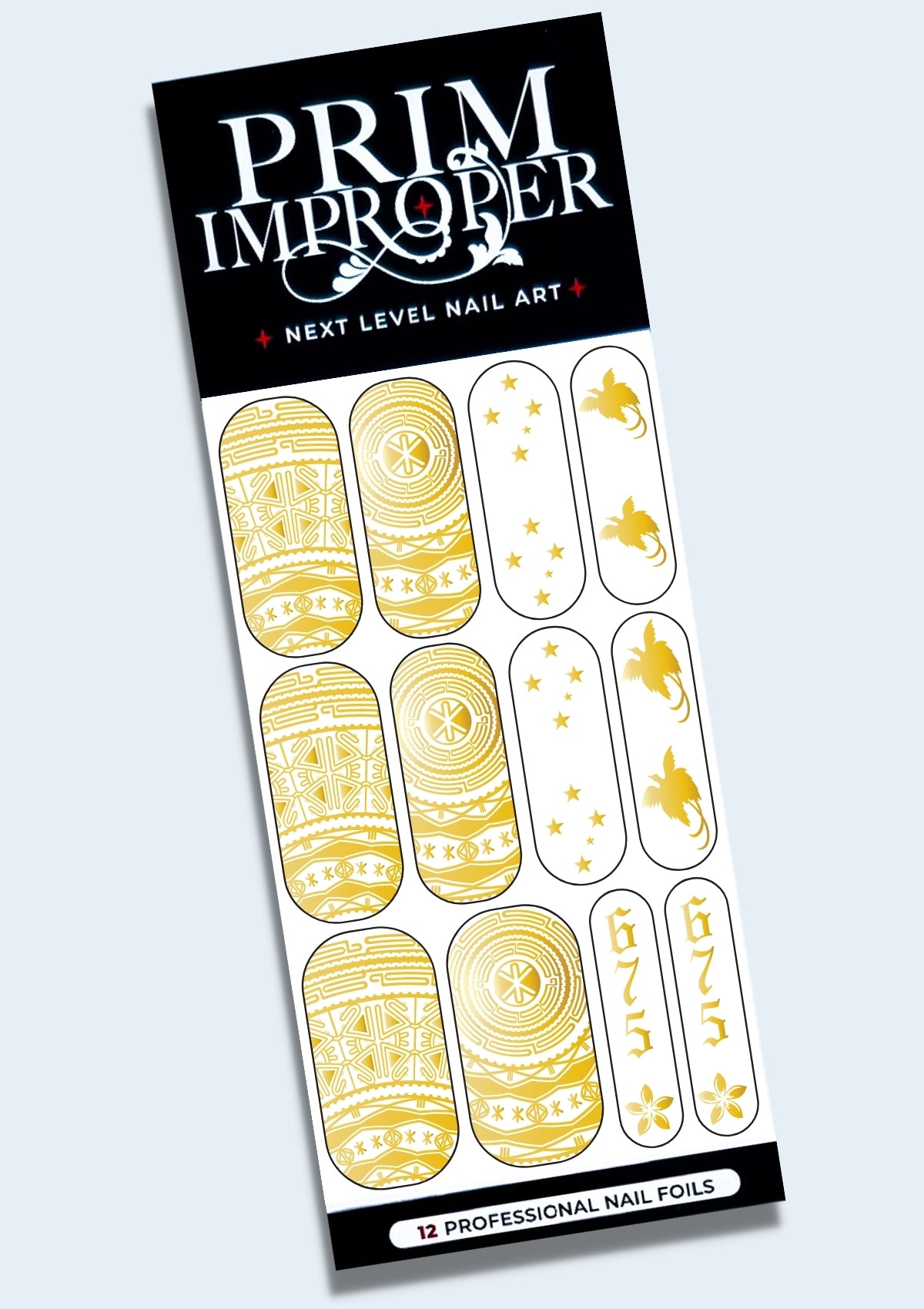 PAPUA NEW GUINEA NAIL FOILS | BRUSHED GOLD