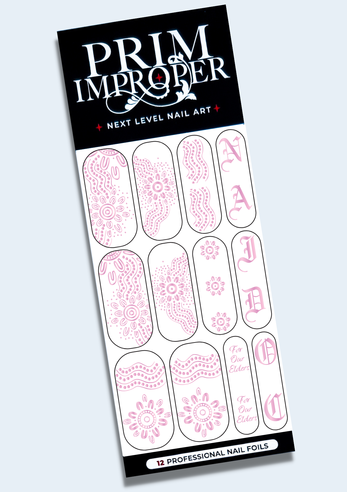 INDIGENOUS AUSTRALIAN NAIL FOILS - BELONGING - PINK