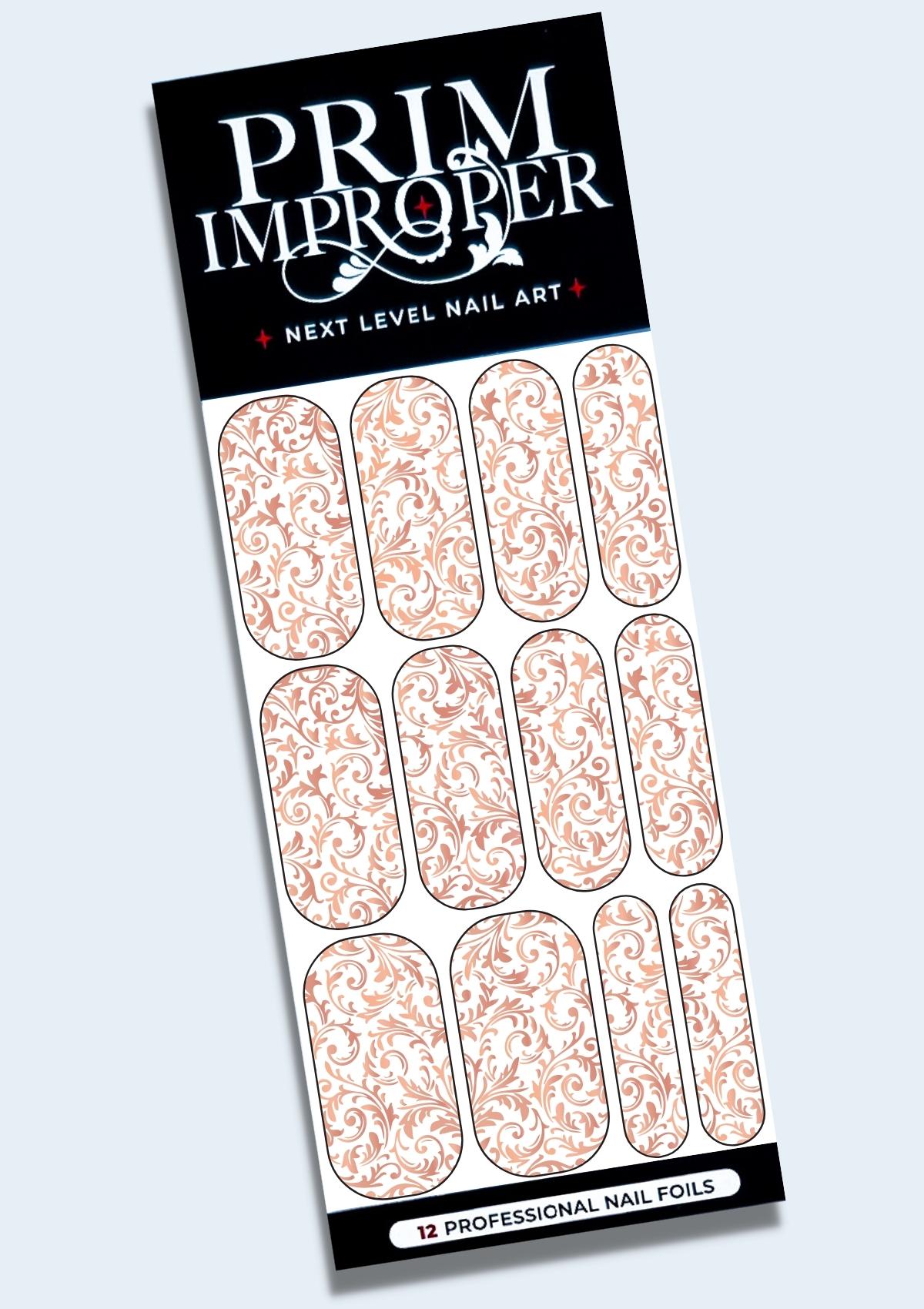 WEDDING NAIL FOILS | FILIGREE | ROSE GOLD