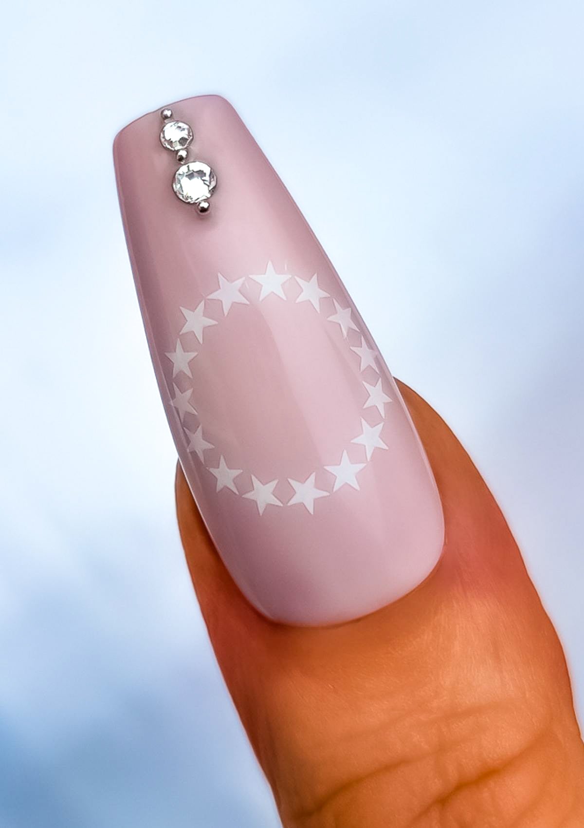 COOK ISLAND NAIL TRANSFER TATTOOS - TIARE - WHITE