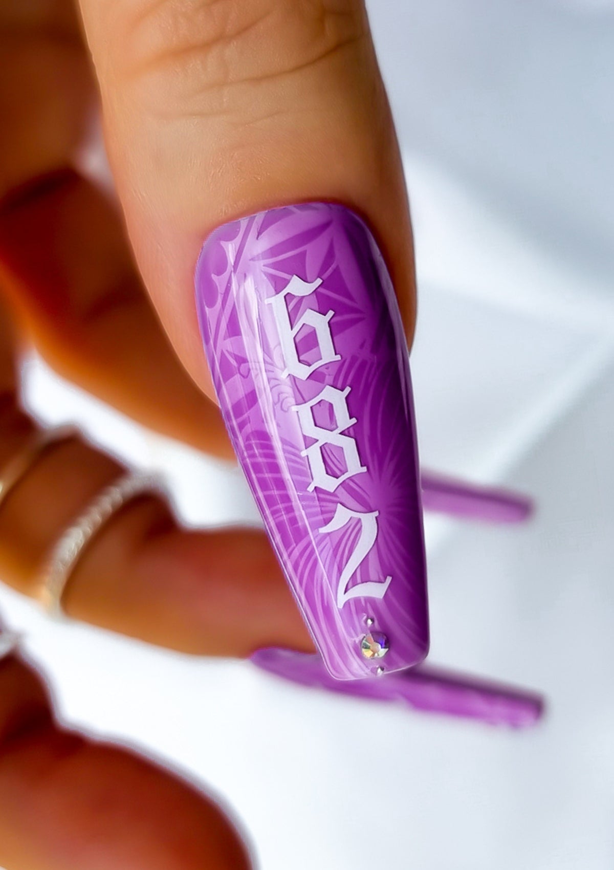 COOK ISLAND NAIL TRANSFER TATTOOS - TIARE - WHITE