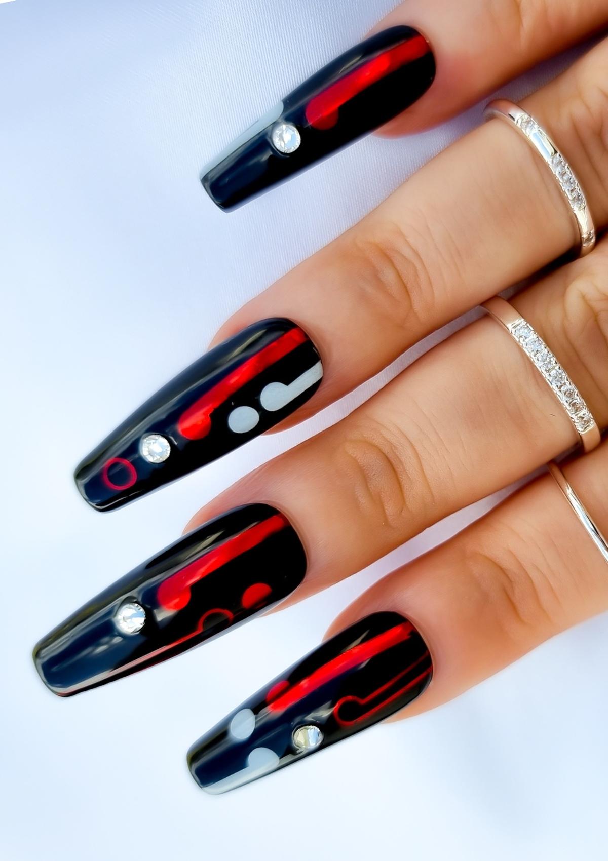 MĀORI NAIL FOILS - KĪ TAURANGI - RED