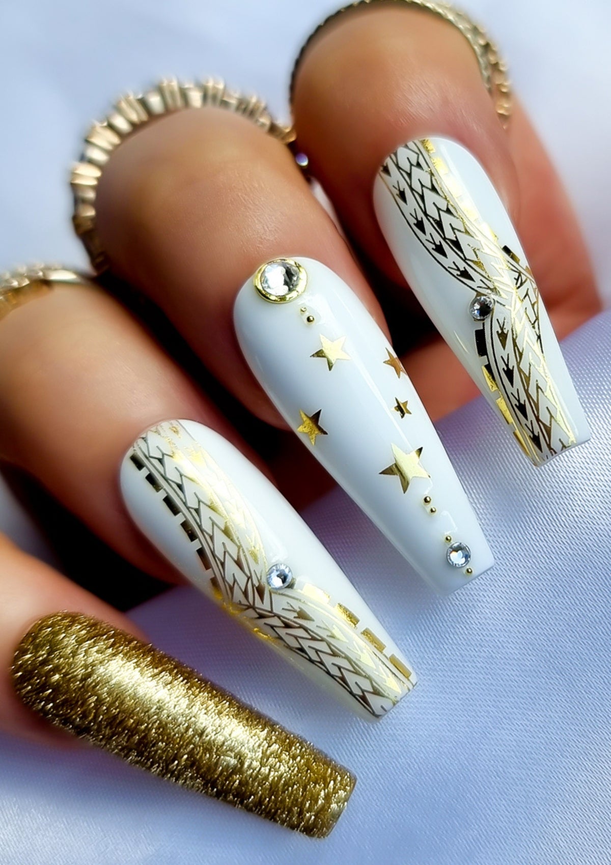 CHRISTMAS NAIL FOILS - KERISIMASI - GOLD