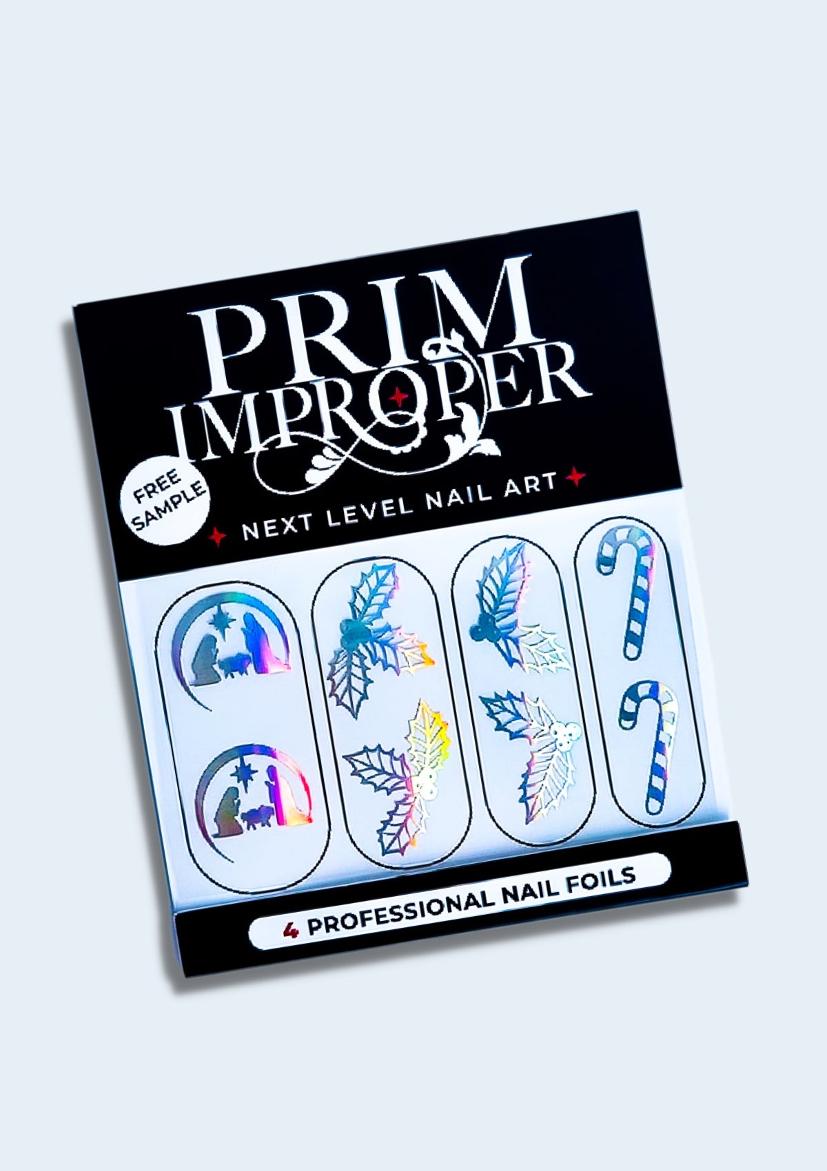 CHRISTMAS NAIL FOILS - MĀNUKA & MISTLETOE - HOLO SILVER