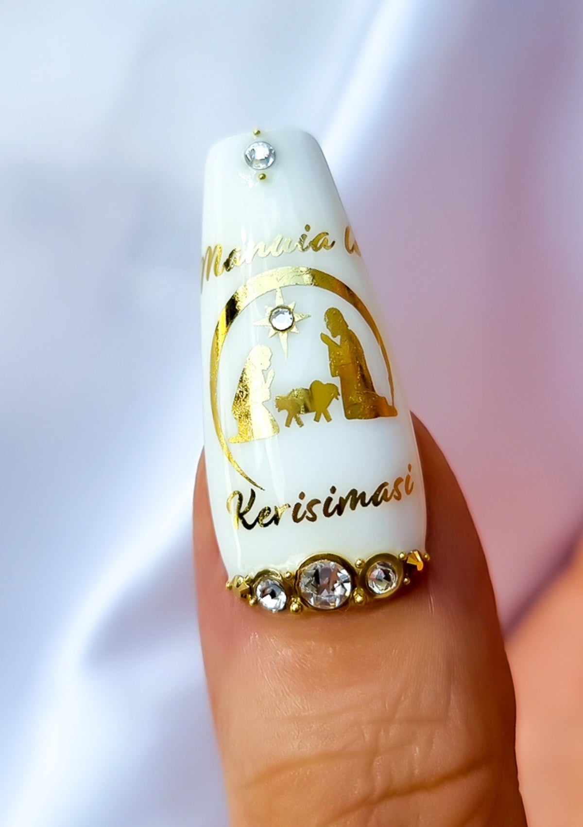 CHRISTMAS NAIL FOILS - KERISIMASI - GOLD