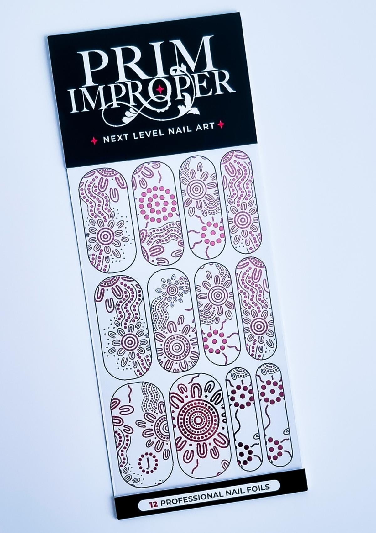 INDIGENOUS AUSTRALIAN NAIL FOILS - BELONGING - PINK