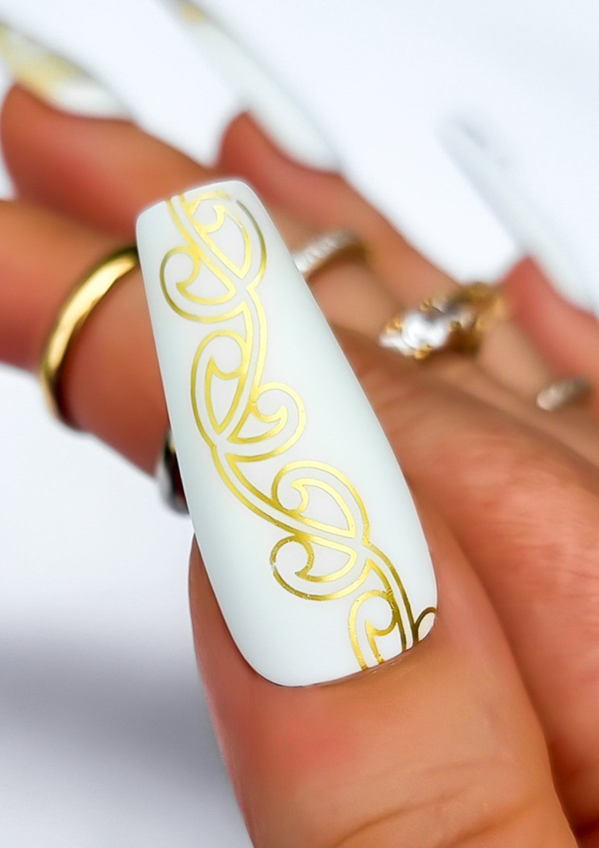 NAIL FOILS BY ADRIENNE WHITEWOOD - AUAHA & NGARU - GOLD