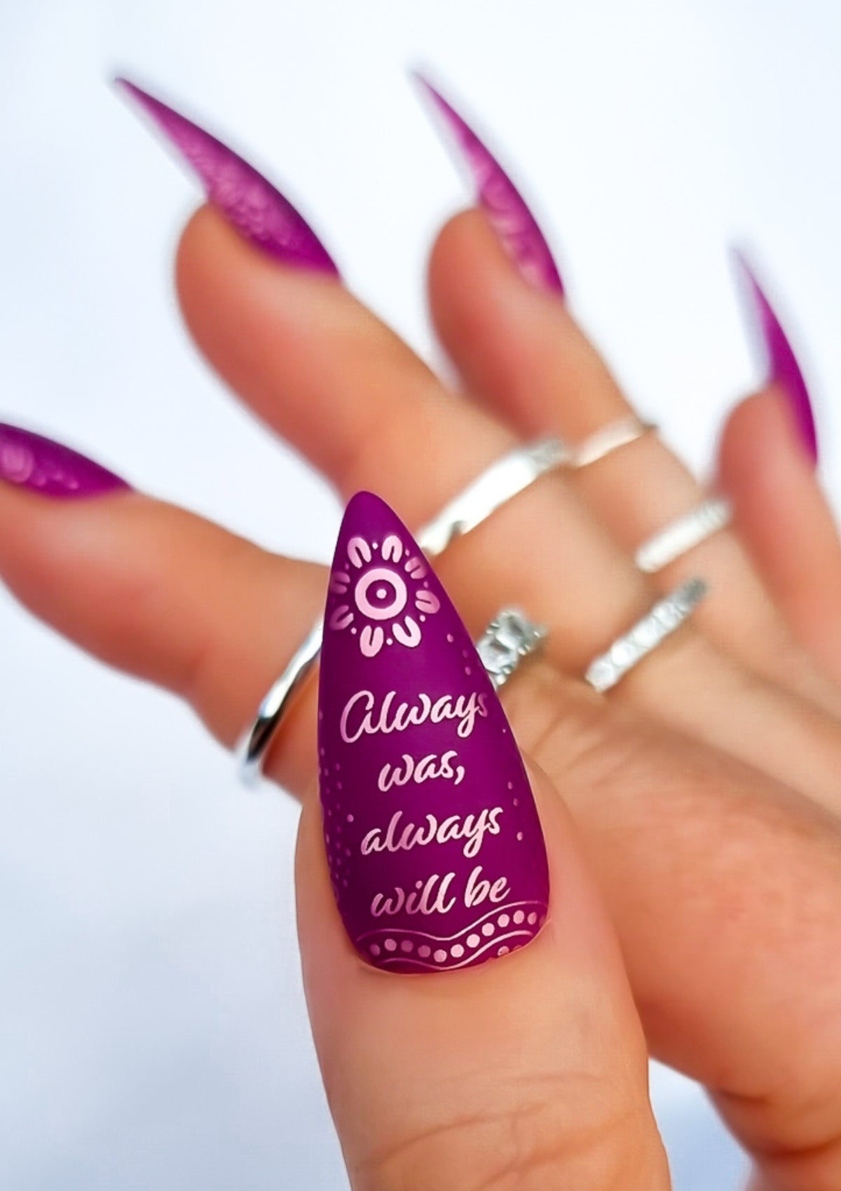 INDIGENOUS AUSTRALIAN NAIL FOILS - BELONGING -  PINK