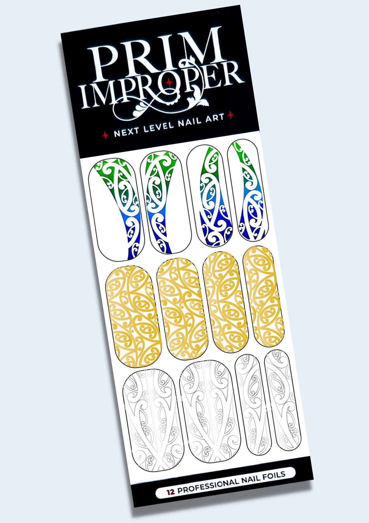 MĀORI NAIL FOILS - PĀUA ACCENT SAMPLE SET