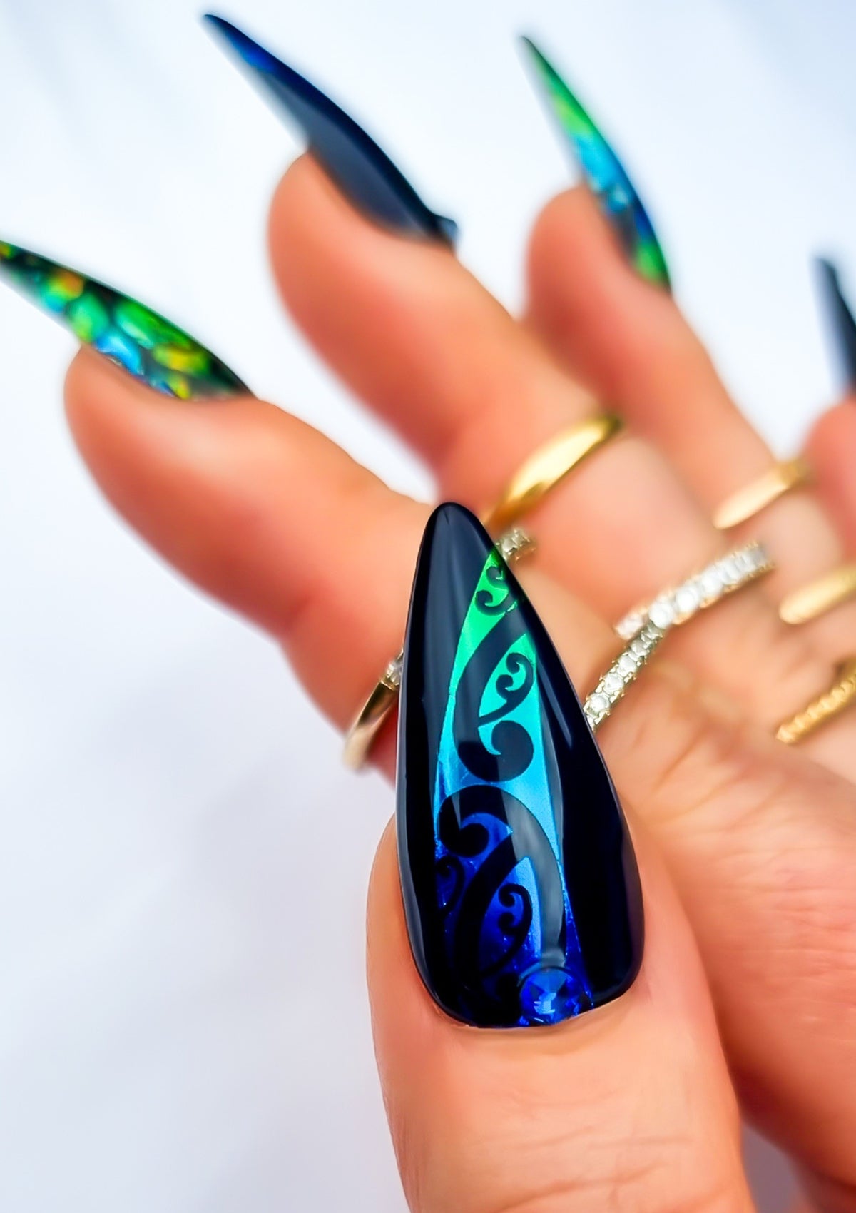 MĀORI NAIL FOILS - PĀUA ACCENT SAMPLE SET