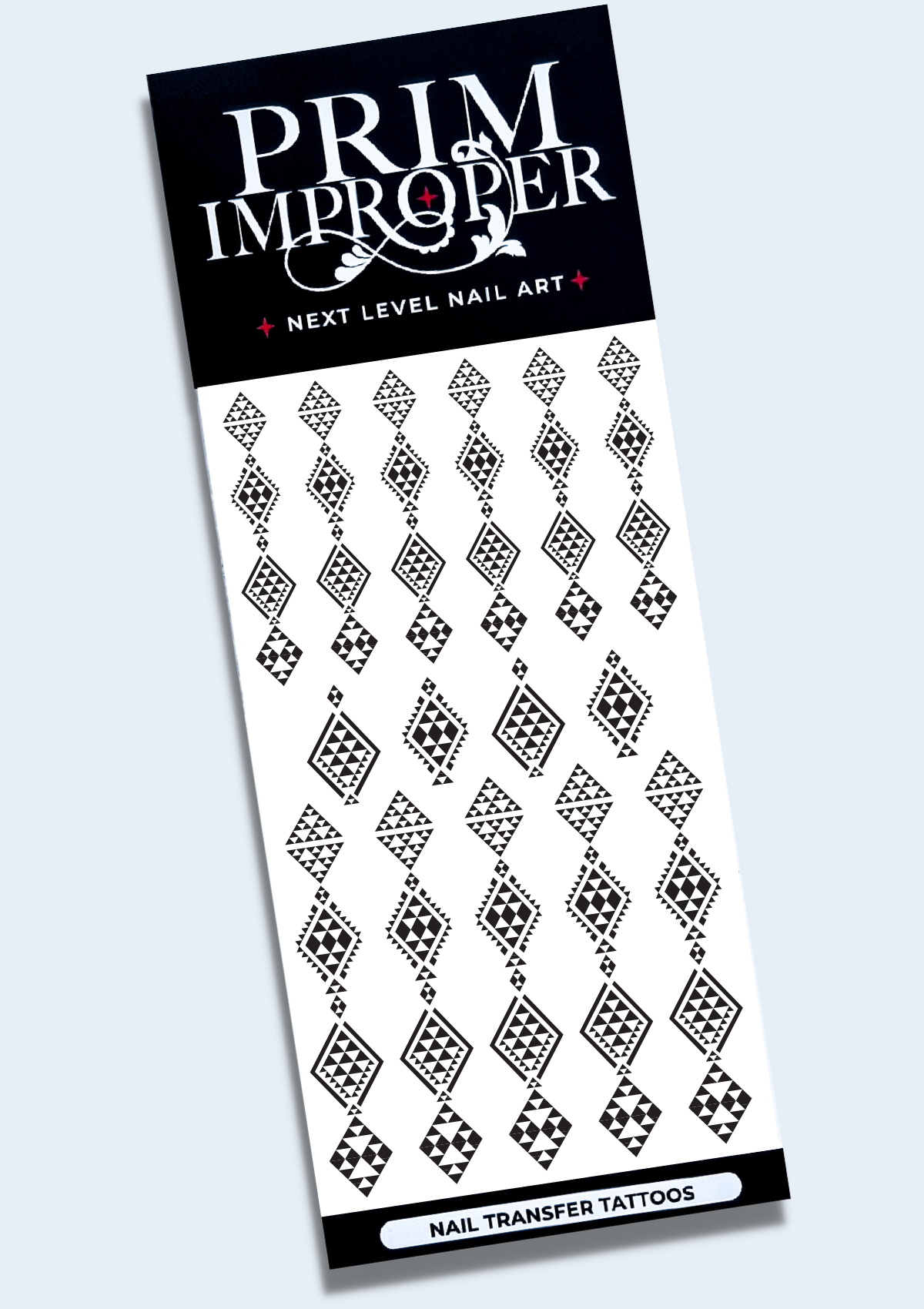 NAIL TRANSFER TATTOOS BY ADRIENNE WHITEWOOD - TANIKO WARU - BLACK & WHITE
