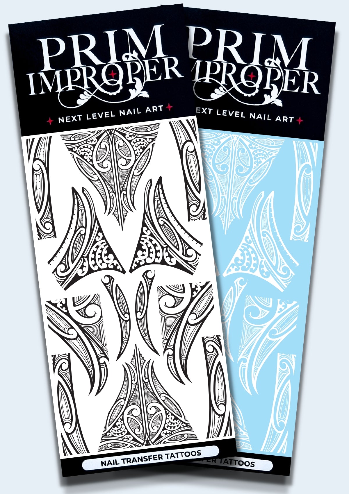 MĀORI NAIL TRANSFER TATTOOS | TE MAURI HUNA | BLACK & WHITE