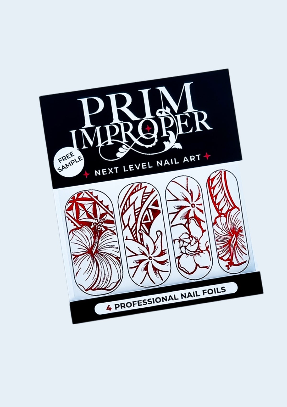 CHRISTMAS NAIL FOILS -  PŌHUTUKAWA - RED