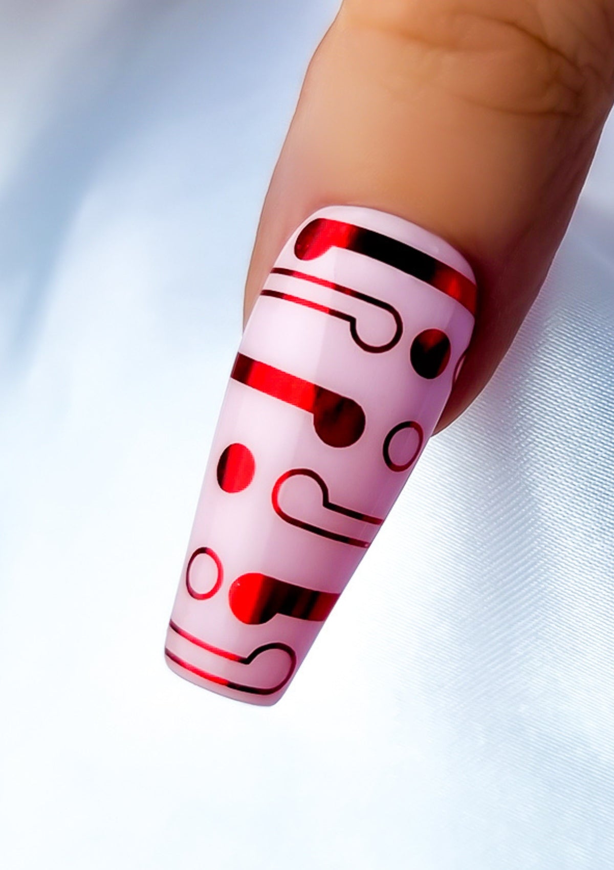 CHRISTMAS NAIL FOILS - PŌHUTUKAWA - RED