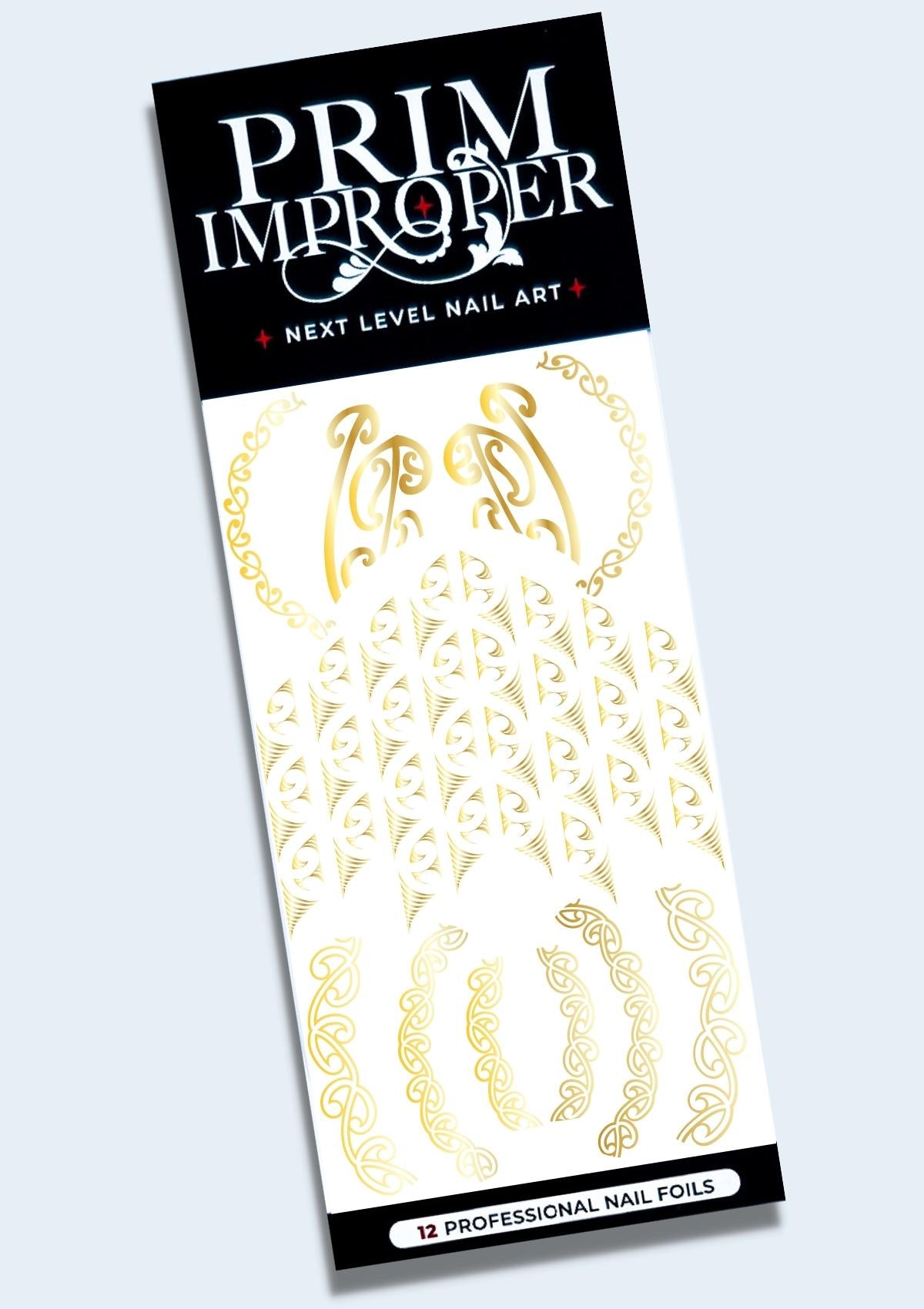 NAIL FOILS BY ADRIENNE WHITEWOOD - AUAHA & NGARU - GOLD