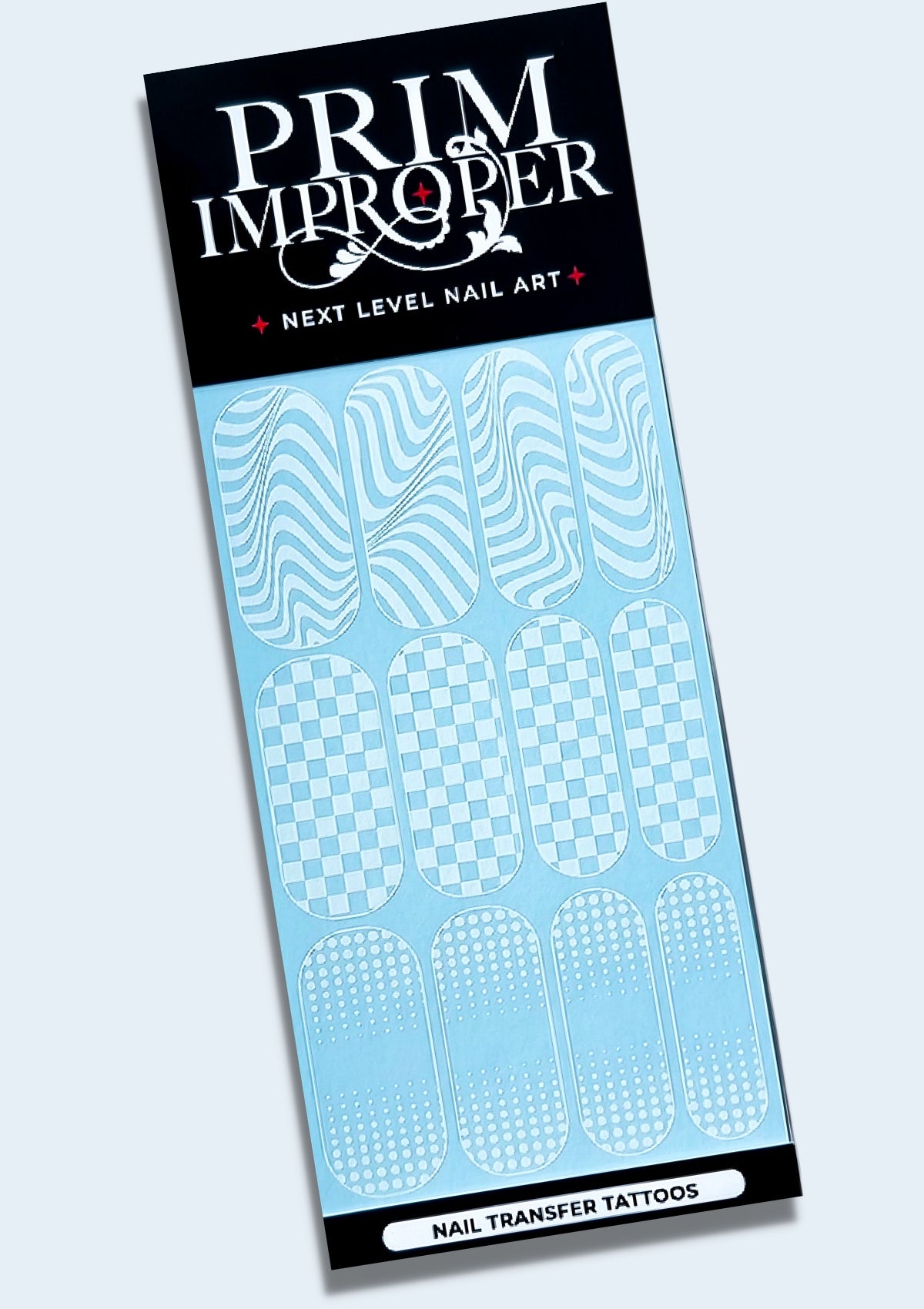 NAIL TRANSFER TATTOOS - TRIP & MIX - WHITE